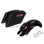 4" Stretched Saddlebags Rear Fender LED Light for Harley CVO Touring (2014–2023)