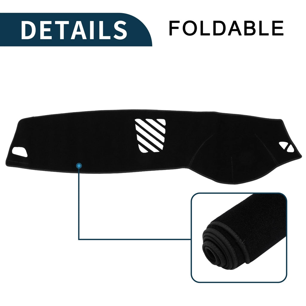 Dashboard Cover Mat for BMW 5 Series F10 F11 (2010–2017) Sun Protector Black