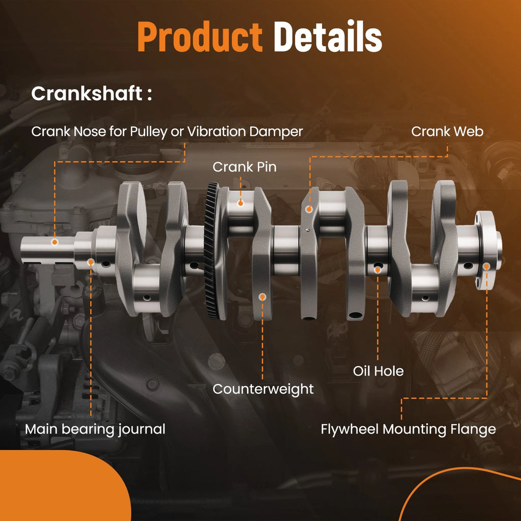 Engine Crankshaft for Toyota Tacoma (1995–2004) 3RZ RZN161 RZN171 RZN191 RZN196