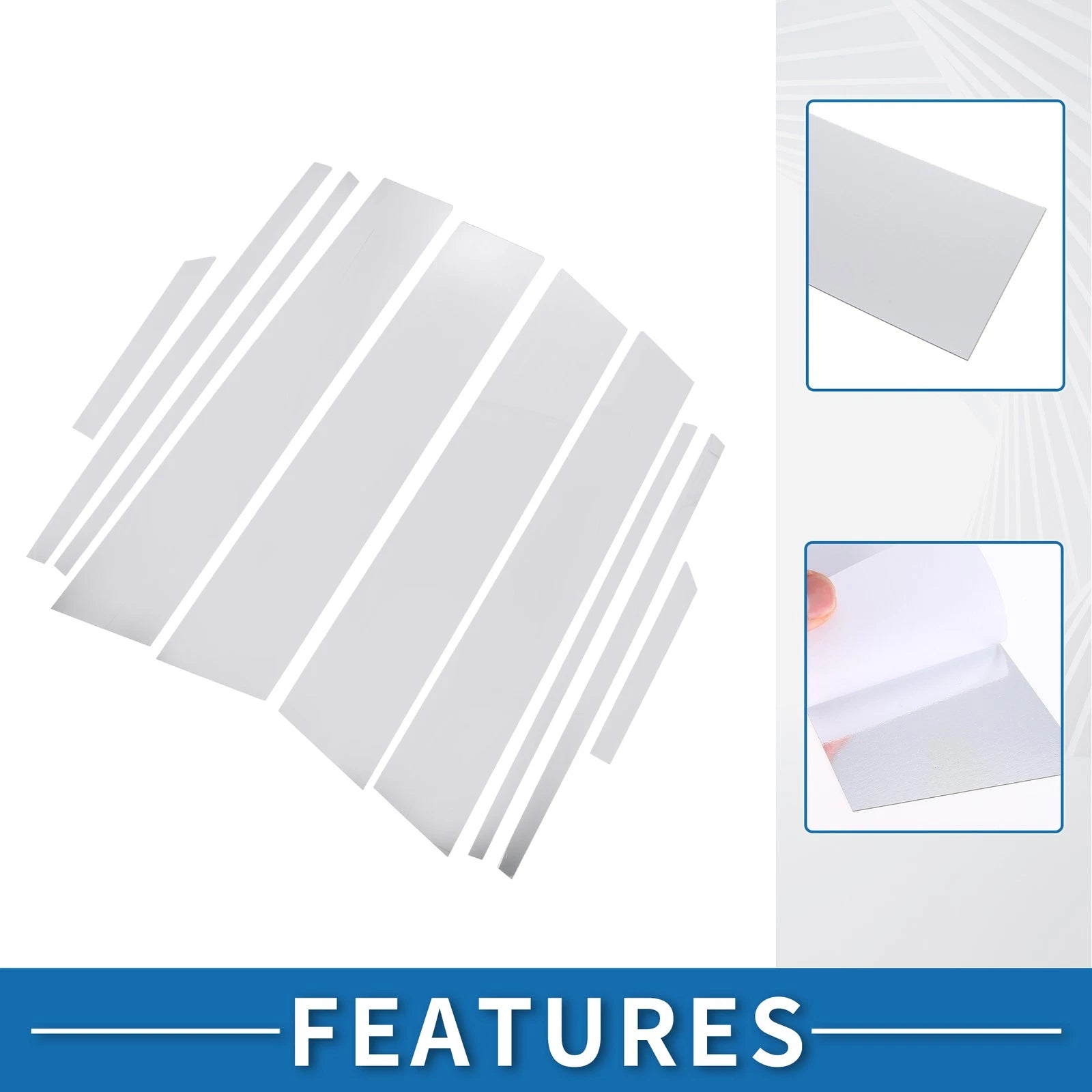 10 Pcs Window Trim Cover for Toyota RAV4 (2019–2023) Chrome Silver Tone