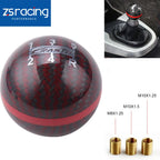 5 Speed Carbon Fiber Racing Gear Shift Knob for Universal Fit (MT)