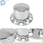 Set of 4 Chrome Rear Wheel Axle Covers for Semi Truck