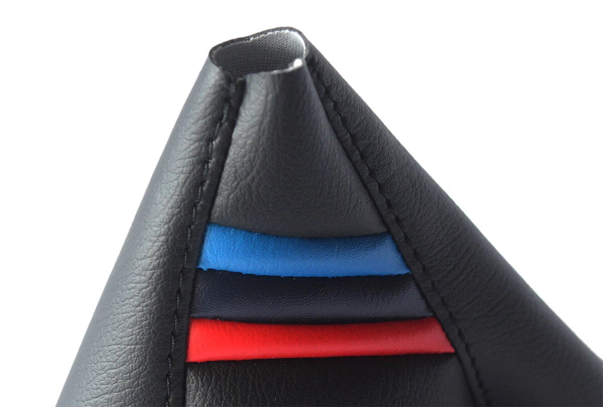 Leather Manual Shift Boot Cover for BMW F30 F31 F32 (2014–2019) Style Stripes
