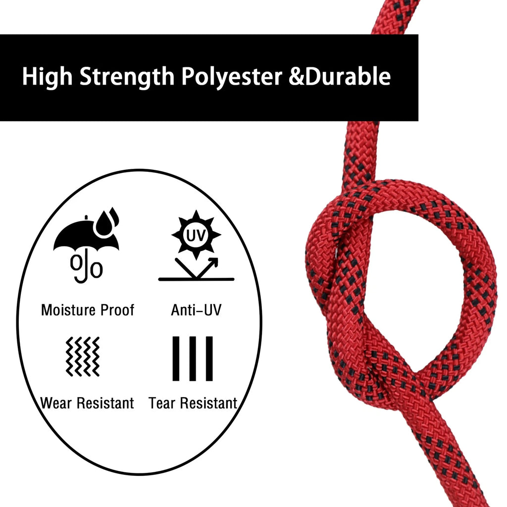 3/8" Braided Polyester Pulling Rope - 100' Length