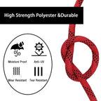 3/8" Braided Polyester Pulling Rope - 100' Length