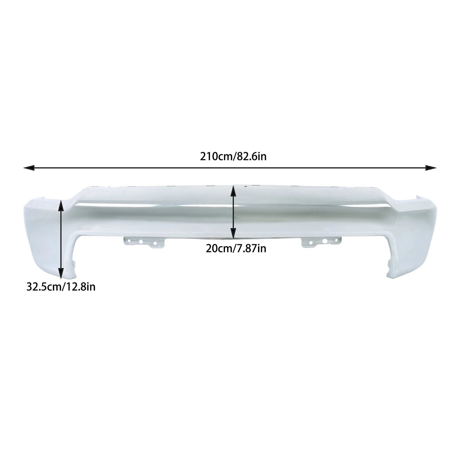 Chrome Split Front Bumper for Chevy Silverado 2500HD 3500HD (2020-2023)