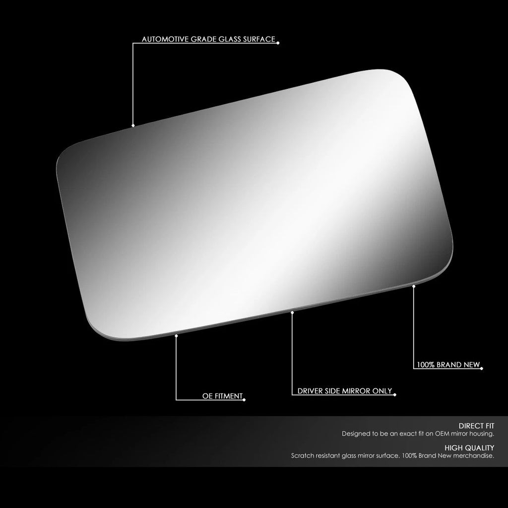 Left Side Mirror Glass Replacement Lens for Dodge Grand Caravan/Voyager (1984–1990)