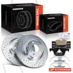 Drilled Brake Rotors + Ceramic Brake Pads for BMW 335i GT xDrive (2013–2015)