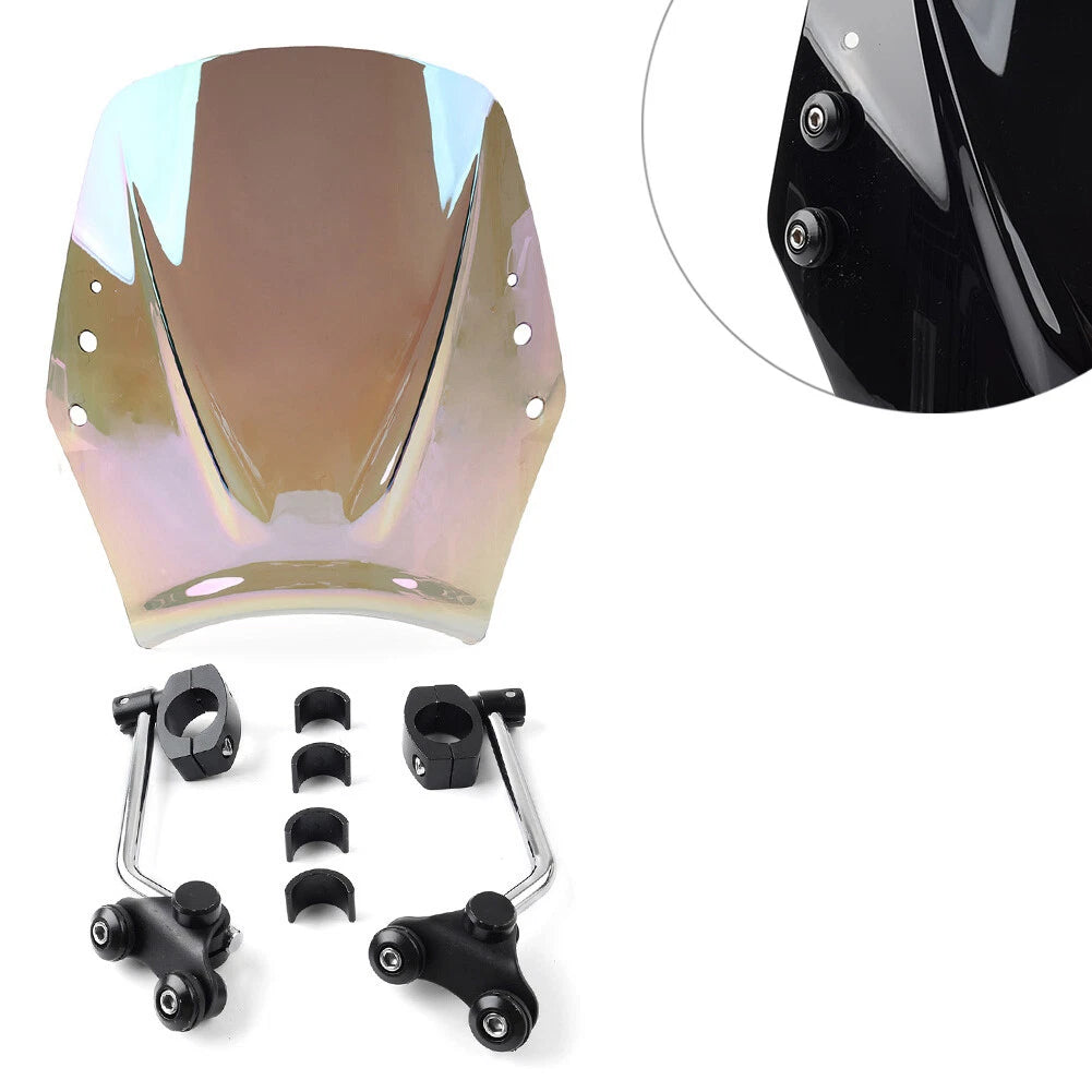 Windshield Deflector for Universal Motorcycle (Iridium)