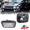 2X Front Clear Lens Parking Signal Light for Hummer H2 (2003–2009)
