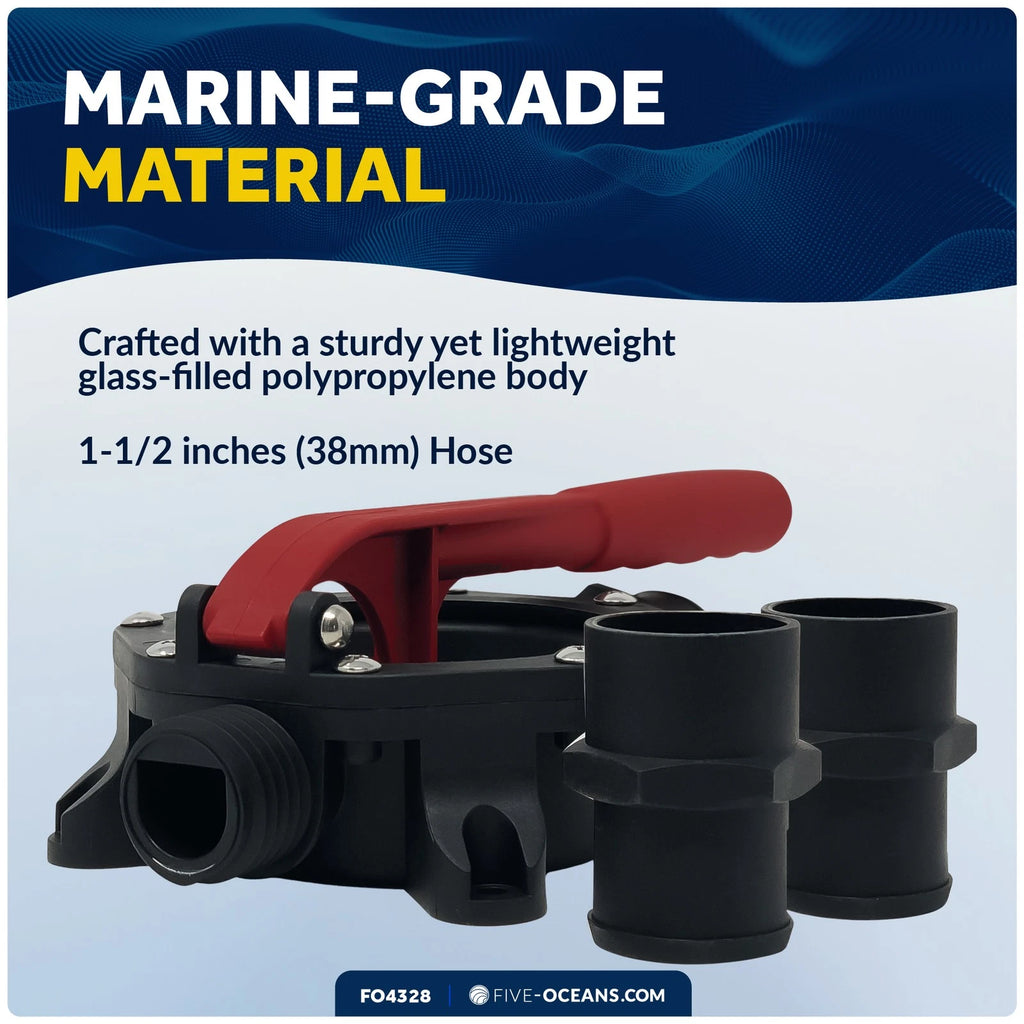 Manual Diaphragm Hand Bilge Pump 720 GPH for Five Oceans (FO4328)