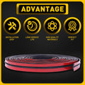 Windshield Rubber Molding Seal Trim for Universal Fit (20ft)