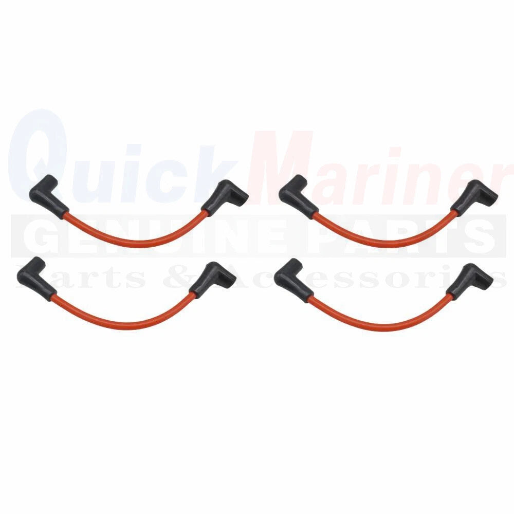 4X 9" Spark Plug Wire Set for Johnson Evinrude (80-140 HP, 582365)