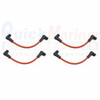 4X 9" Spark Plug Wire Set for Johnson Evinrude (80-140 HP, 582365)