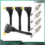 Set of 4 Ignition Coils & Spark Plugs for Fiat 124 Spider (2017–2020)