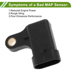 MAP Sensor for Chevrolet Captiva (2007) No.96330547G
