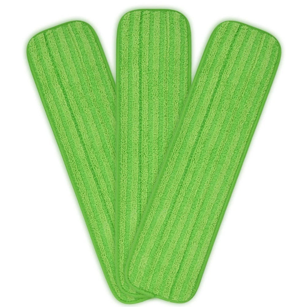 Set of 4 Mop Pads for Flat Head Mop (14-18 Inch) Microfiber Cloths