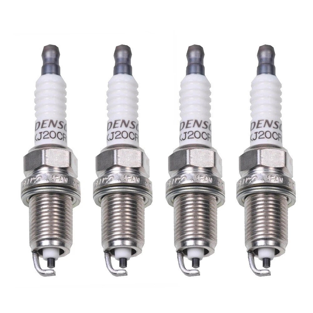 Set of 4 Denso U-Groove Spark Plugs .044 Gap for Ford Honda Mazda