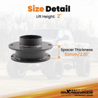 2" Leveling Kit with Shock Extenders for Dodge Ram 2500/3500 4WD (2013–2024)