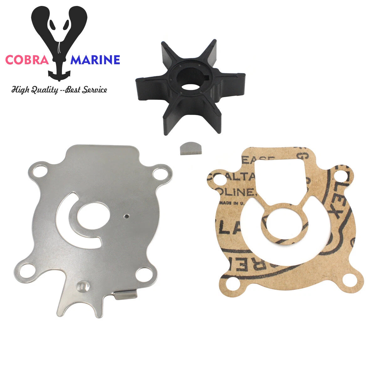 Water Pump Impeller Service Kit for Suzuki DT55-DT65 (1978–1984) 17400-94701, 18-3243