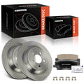 Rear Disc Brake Rotors & Ceramic Pads for Ford Mustang (2015–2020)