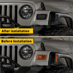 4PC Smoke Fender Side Marker Lights for Jeep Wrangler TJ (1997–2006)