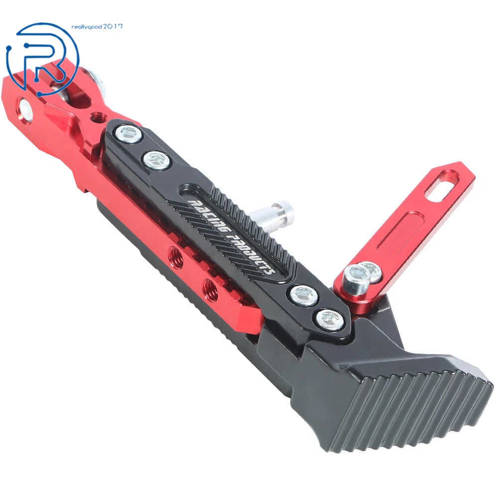 CNC Aluminum Alloy Adjustable Kickstand for Motorcycle (Universal Fit)