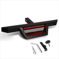 32.5" x 2.25" Trailer Tow Hitch Step w/LED Brake Lamp for Universal Fit