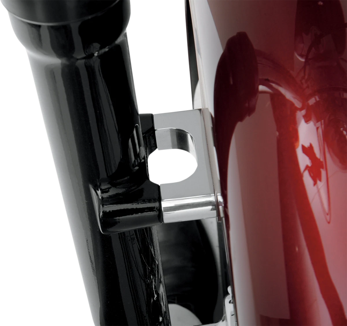 Hugger Front Fender Mounting Blocks for KLOCK WERKS (21" Wheels, Chrome)