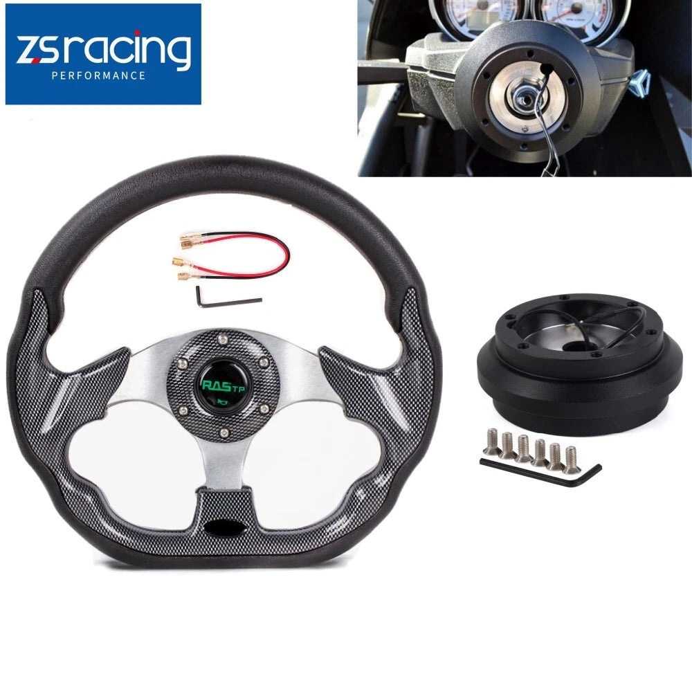 13" Steering Wheel + 190H Hub Adapter for Honda Accord (1986–1990) Integra (1990–1993)