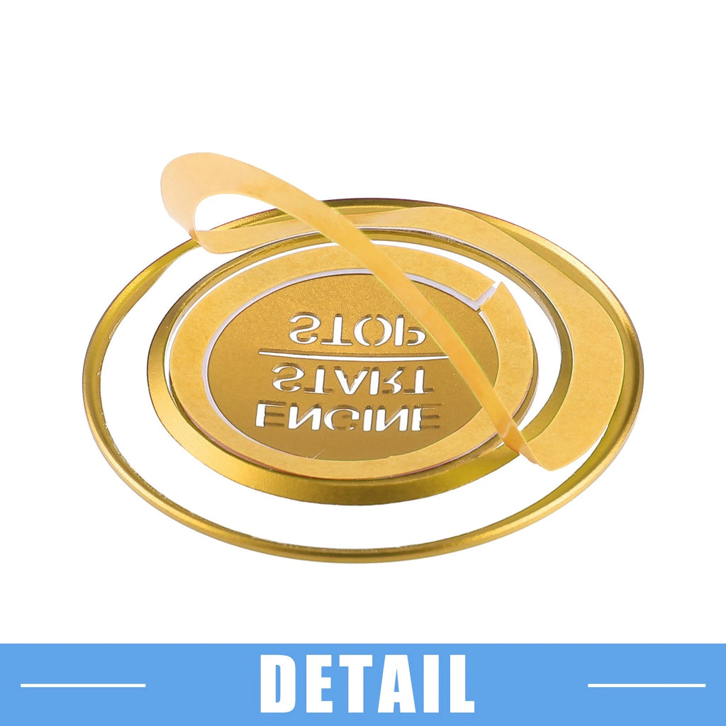 Engine Start Stop Ignition Button Decal for Honda Accord (2018–2022) Gold Tone 726215836066