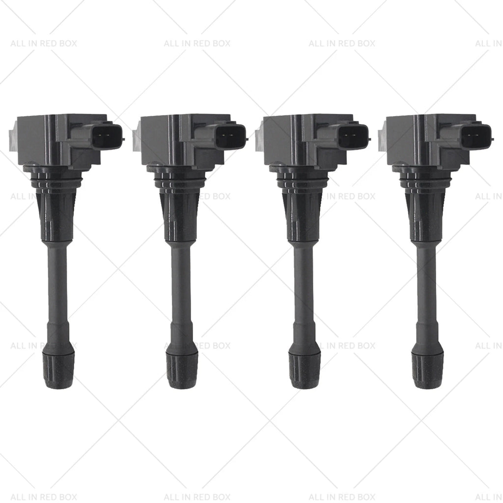 Set of 4 Ignition Coils for Nissan X-Trail Dualis Altima Navara (2000–2023) 22448ED000