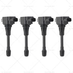 Set of 4 Ignition Coils for Nissan X-Trail Dualis Altima Navara (2000–2023) 22448ED000