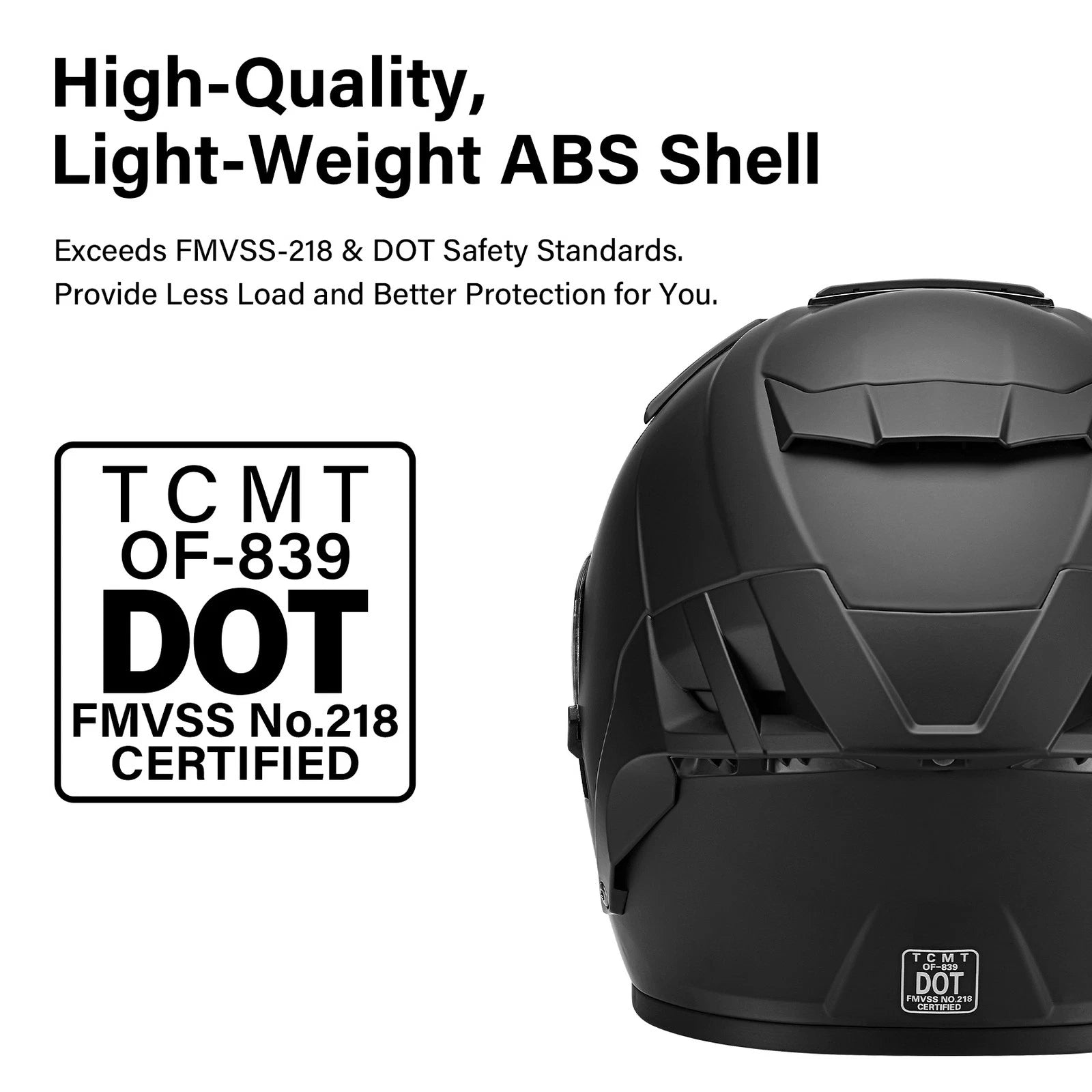 Open Face Motorcycle Helmet for Scooter (DOT Approved)