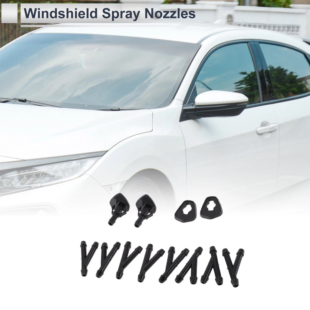 Windshield Washer Nozzle Set of 1 for Suzuki (Black)