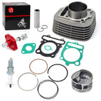 Cylinder Piston Top End Kit & Intake Exhaust Valve for Yamaha Raptor 350 (2004–2013)