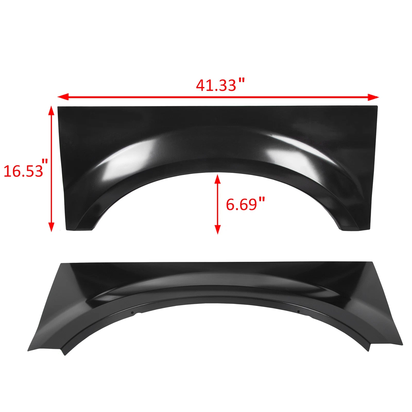 Set of 2 Rear Wheel Arch Repair Patch Panels for Ford F250 F350 F450 F550 (1999–2010)