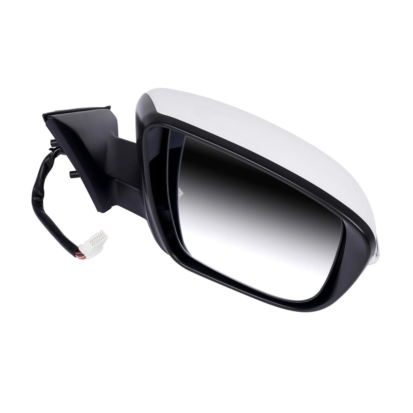 Heated Power Fold Right Side Door Mirror for Nissan Rogue (2014–2017) White