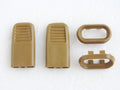 Isuzu KB KBZ Holden Rodeo 2 x Brown Door Lock Knobs & Surrounds