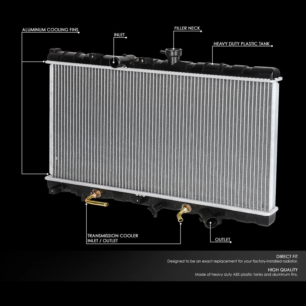 Aluminum Cooling Radiator for Kia Rio 1.5L Automatic (2001–2002) DPI 2392