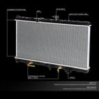 Aluminum Cooling Radiator for Kia Rio 1.5L Automatic (2001–2002) DPI 2392