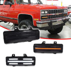 LED Smoke Lens Front Turn Signal Lights Kit for Chevy GMC Van Truck