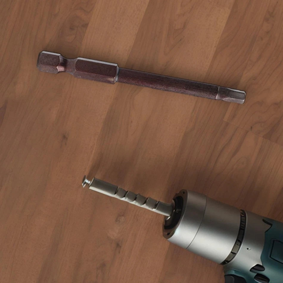 Set of 4 Magnetic Hex Screwdriver Bits 65mm for Power Tools