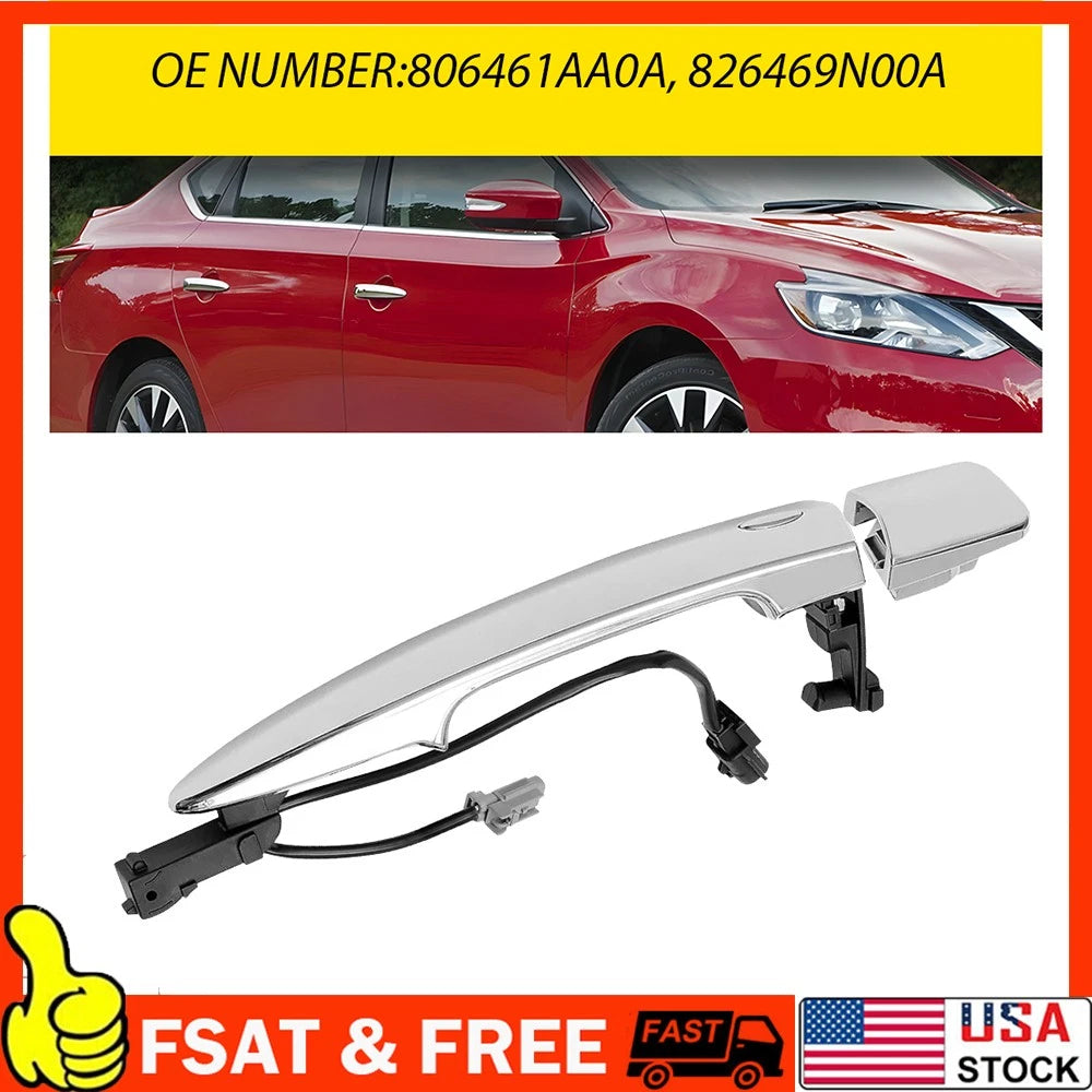 Front Right Passenger Side Door Handle for Nissan Sentra (2013–2018)