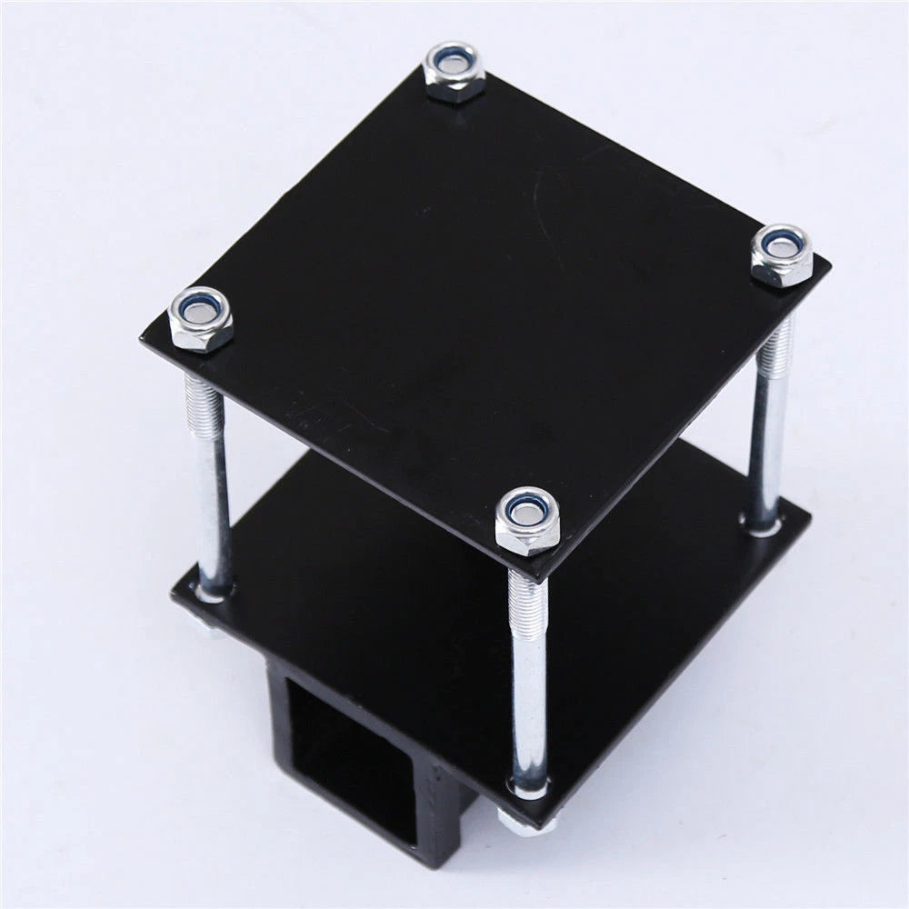 4'' Square RV Bumper Receiver Adapter for 2'' Hitch Mount Rack (2010–2023)