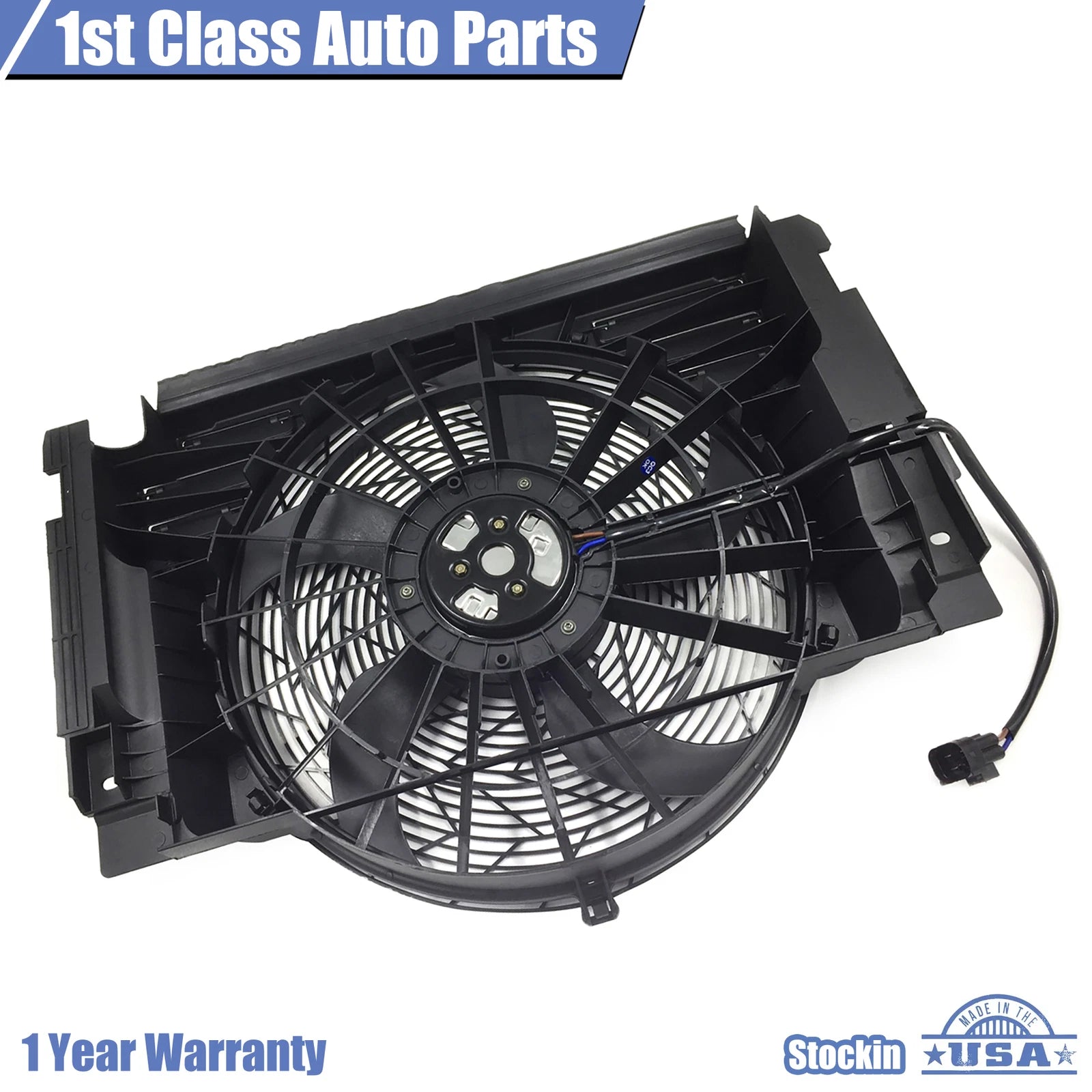 A/C Radiator Condenser Cooling Fan for BMW X5 (2000-2006)