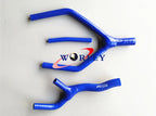 Silicone Radiator Hose Kit for Yamaha YZ125 1989-1992 - Blue