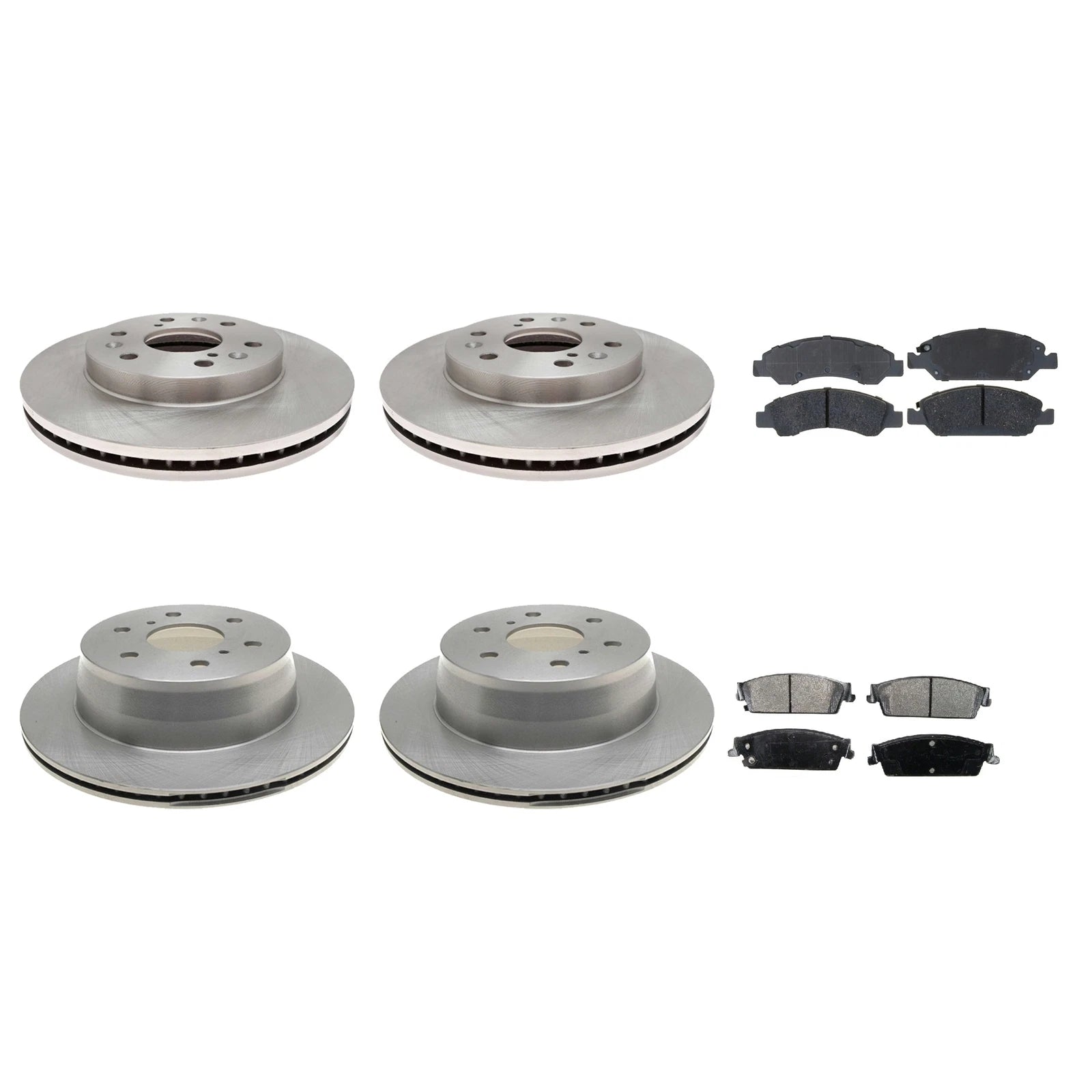 ACDelco Silver Brake Kit with 330mm Front & 345mm Rear Rotors for Sierra Tahoe