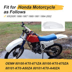 Rear Fender for Honda XR200R (1986–2002) Plastic Mud Guard 80100-KT0-671ZA
