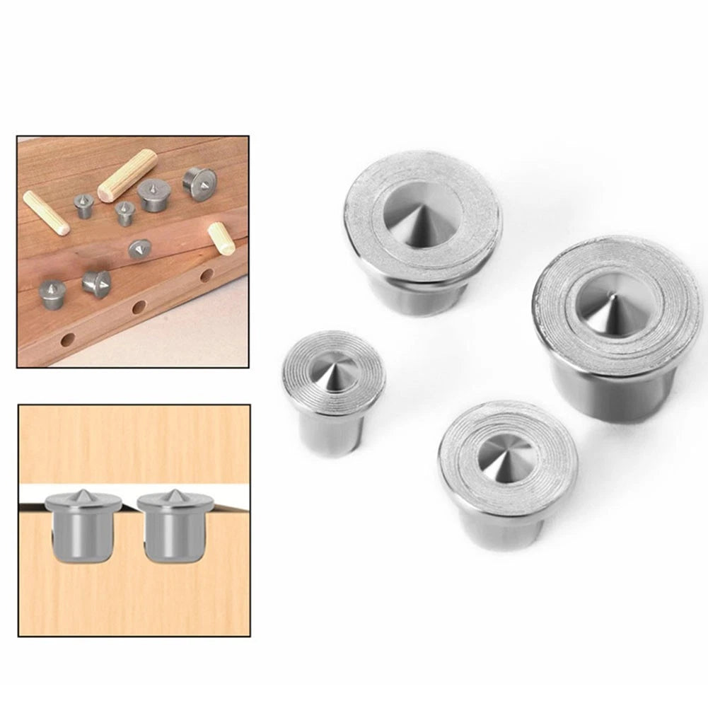 Set of 4 Woodworking Centre Point Pins for Accurate Hole Placement